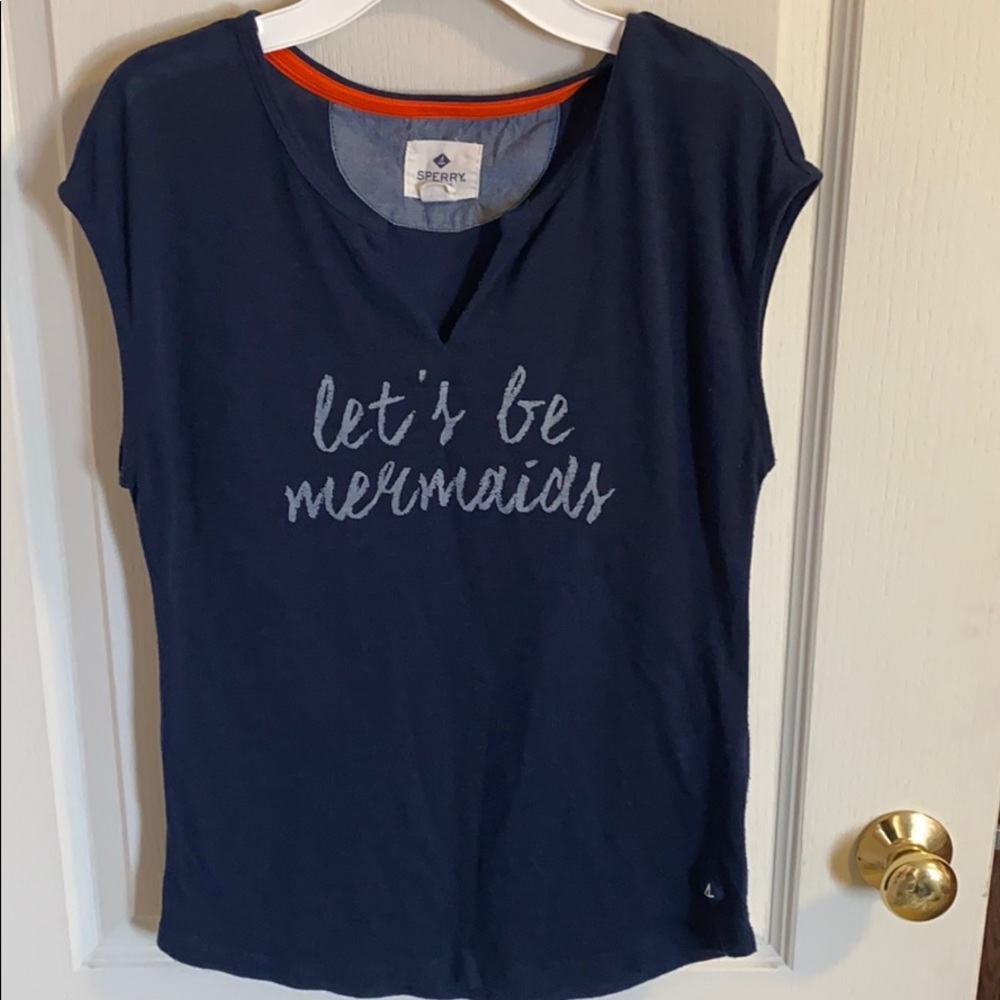 Graphic V-Notch Top